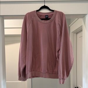 GAP Dusty Rose Pullover Sweatshirt